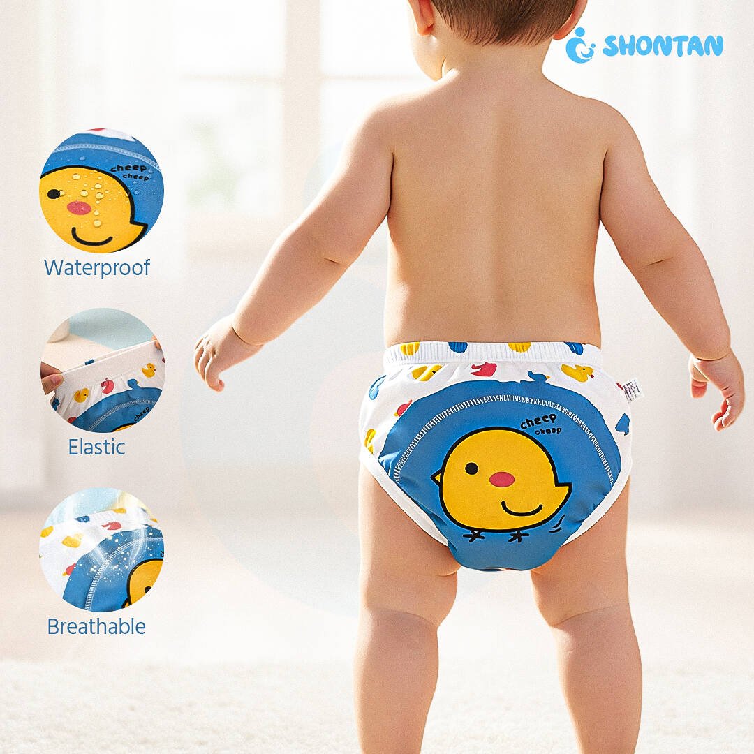 New Pant Style Washable And Fully Water Proof Soft Cotton Diaper for Baby Kids