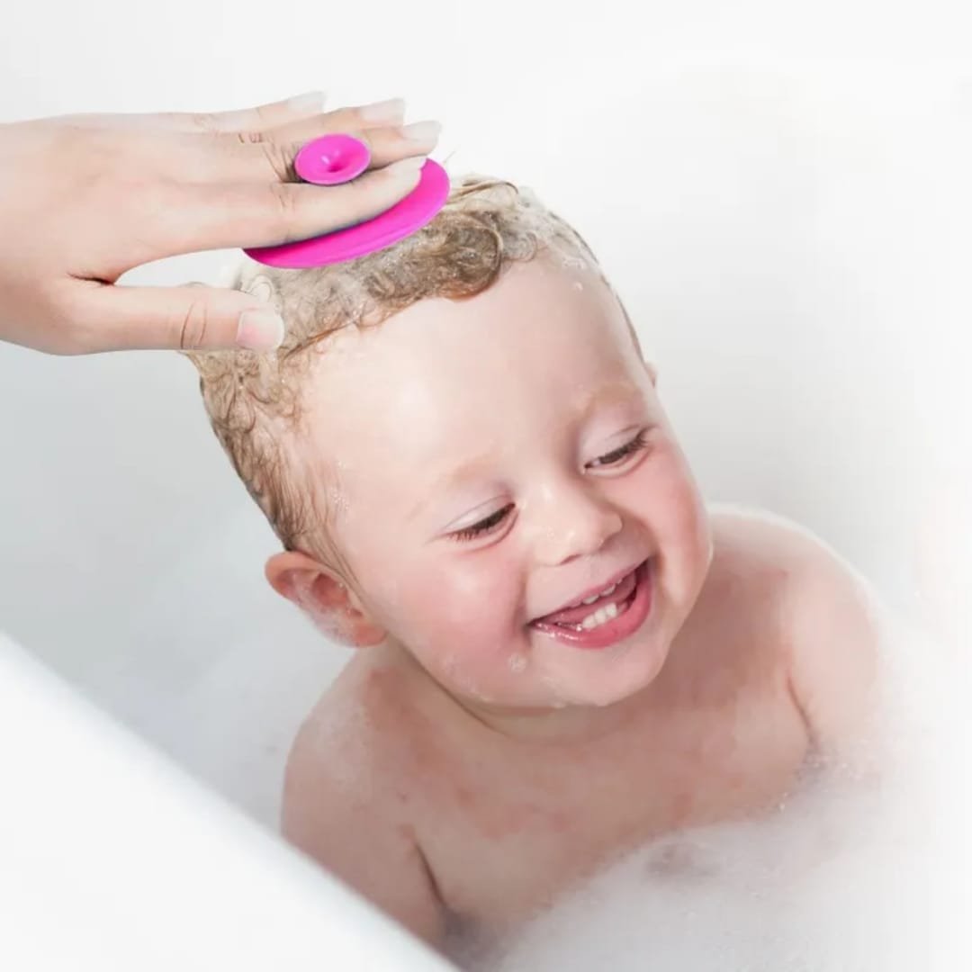 Soft Silicone Baby Hair Brush for Gentle Scalp Care ( 2 pcs set )