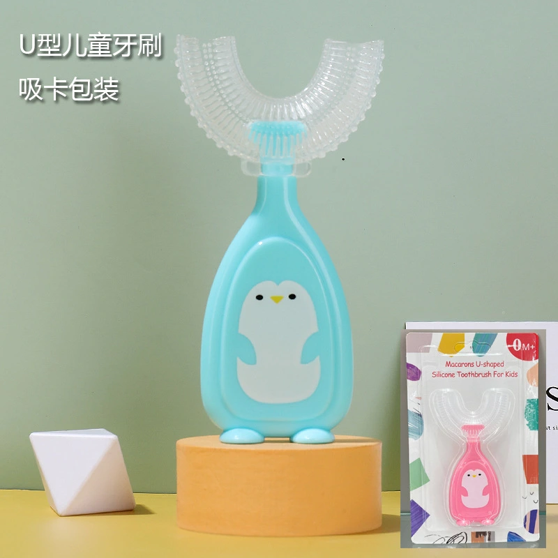Hercules Bear Kids U-Shaped Toothbrush | 360° Silicone Baby Toothbrush for Toddlers