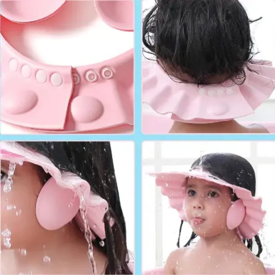 Adjustable Baby Shower Cap | Waterproof Shampoo Bath Cap for Kids & Toddlers