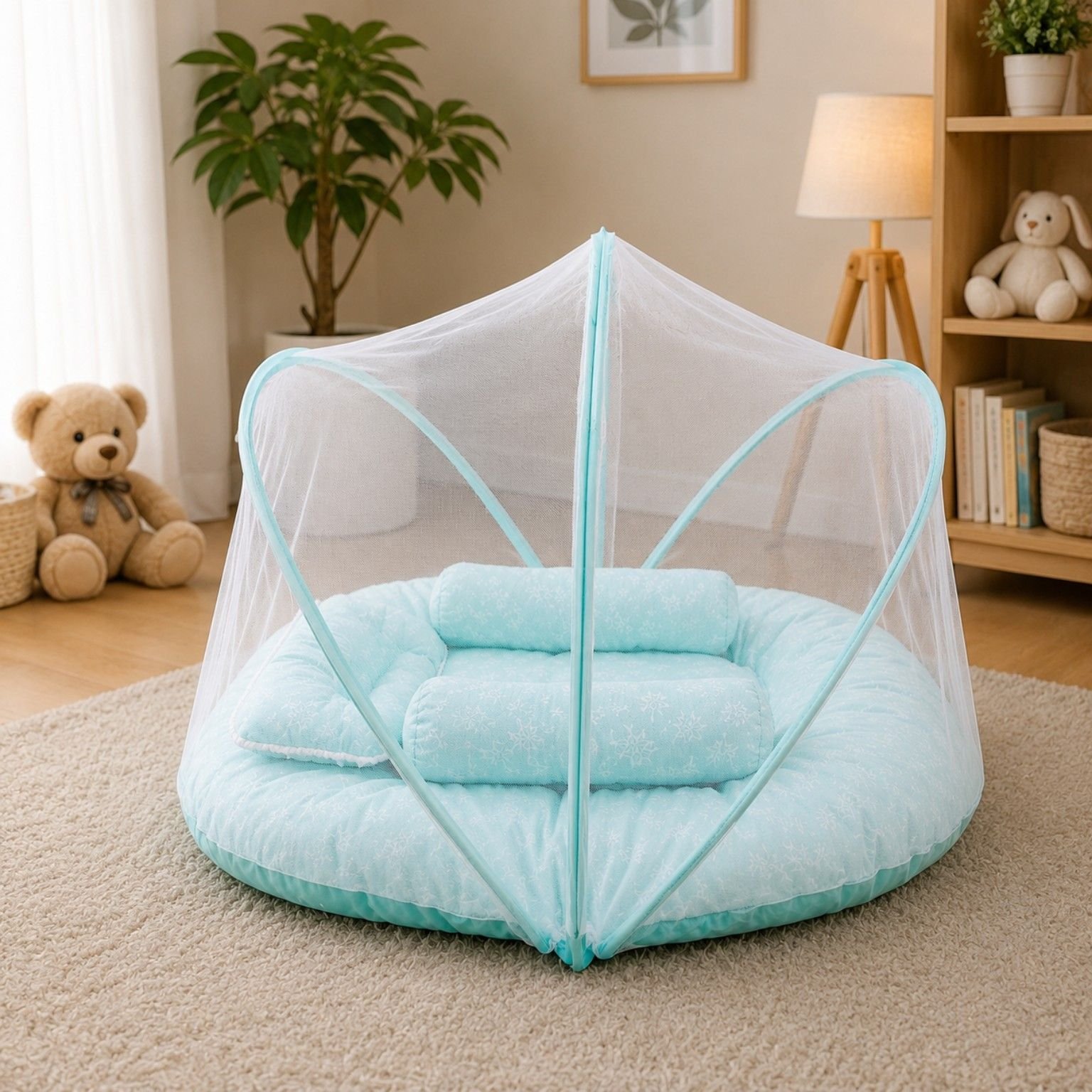 Premium Baby Nest with Mosquito Net for Ultimate Comfort & Protection