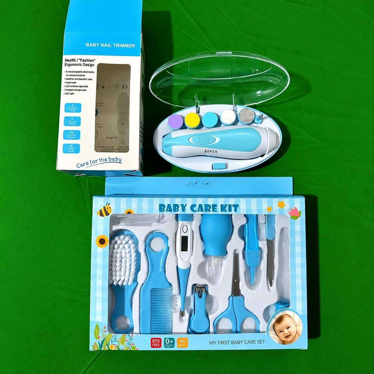 Safe Baby Nail Trimmer & 10-Piece Care Kit – Complete Newborn Grooming Set